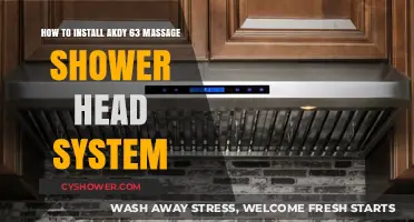 Easy Guide to Installing the AKDY 63 Massage Shower Head System