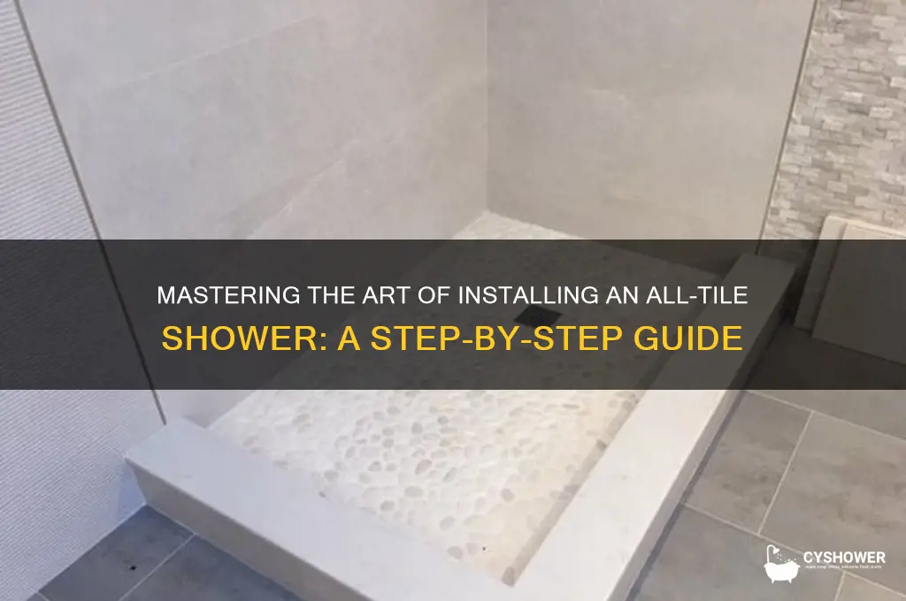 how to install all tile shower