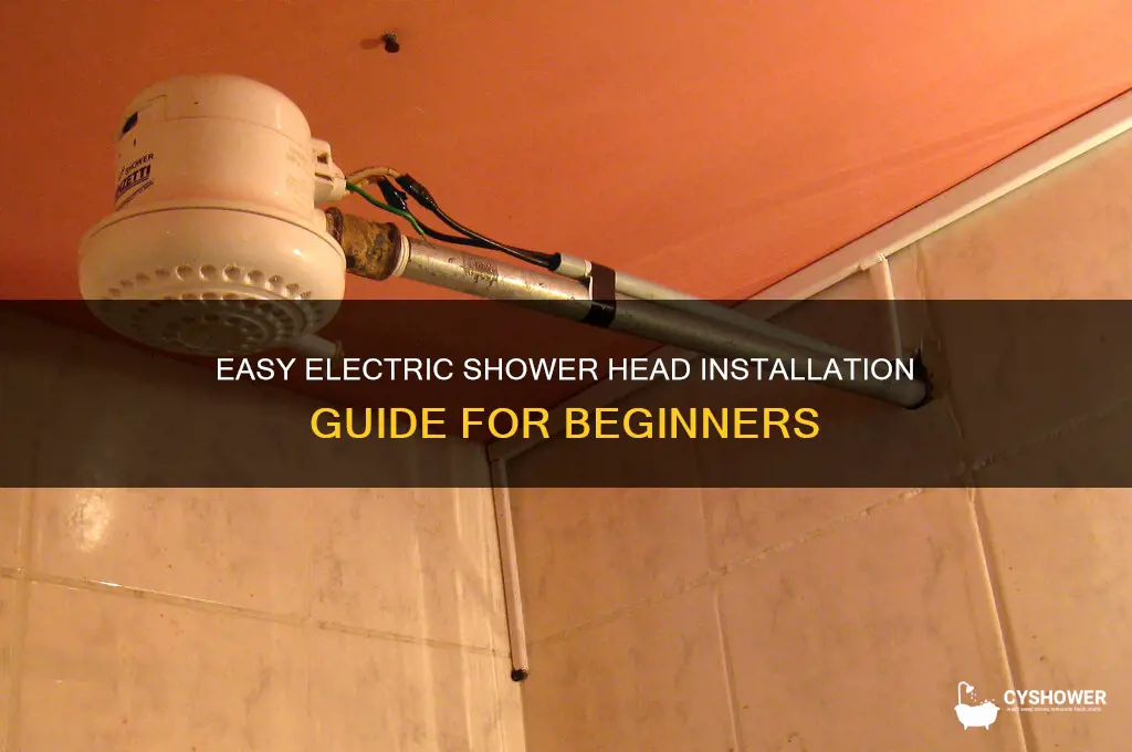 how to install an electric shower head