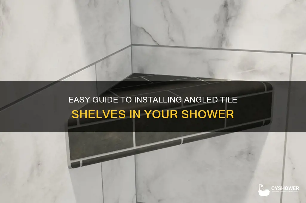 how to install angle tile shelves in shower