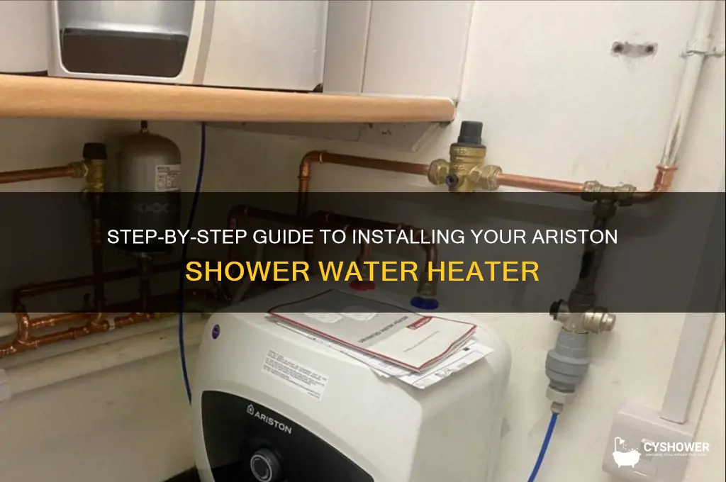 how to install ariston shower water heater