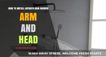 Easy Artbath Rain Shower Arm & Head Installation Guide