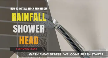 Easy Guide to Installing Your Black & Decker Rainfall Shower Head