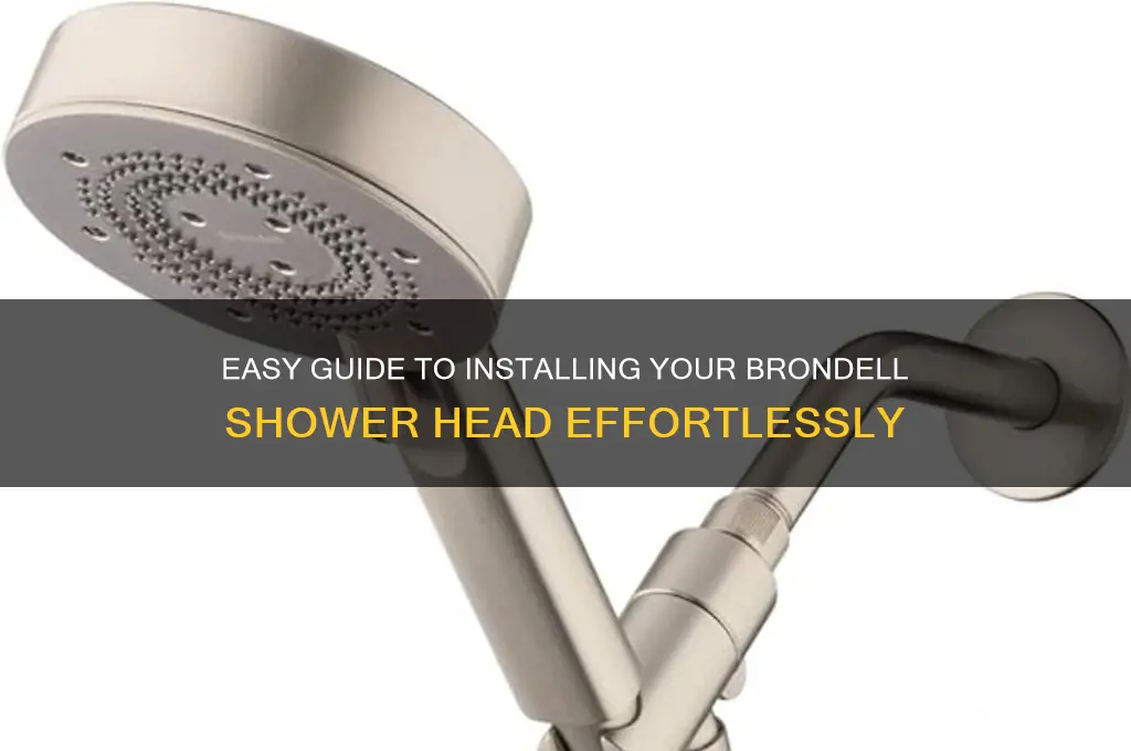 how to install brondell shower head