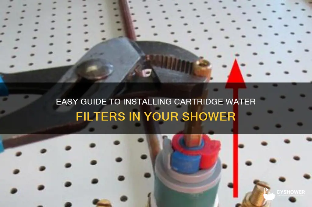 how to install cartridge water in a shower