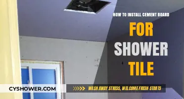 Mastering Cement Board Installation for a Perfect Shower Tile Finish