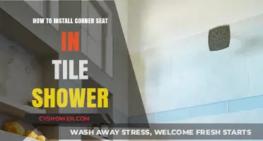 Easy Guide to Installing a Corner Seat in Your Tile Shower