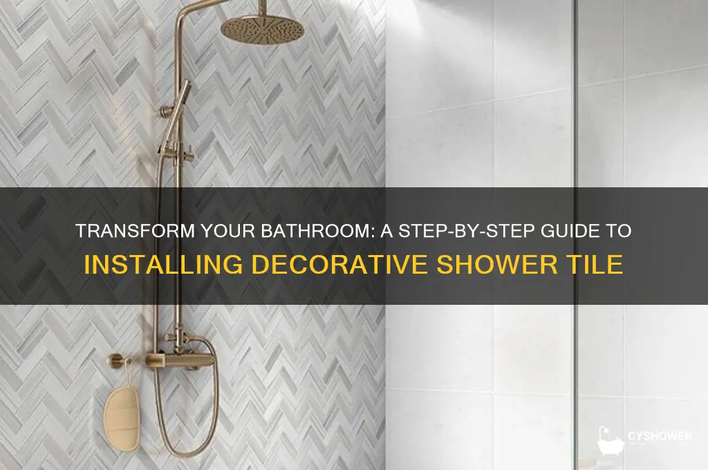how to install decorative shower tile