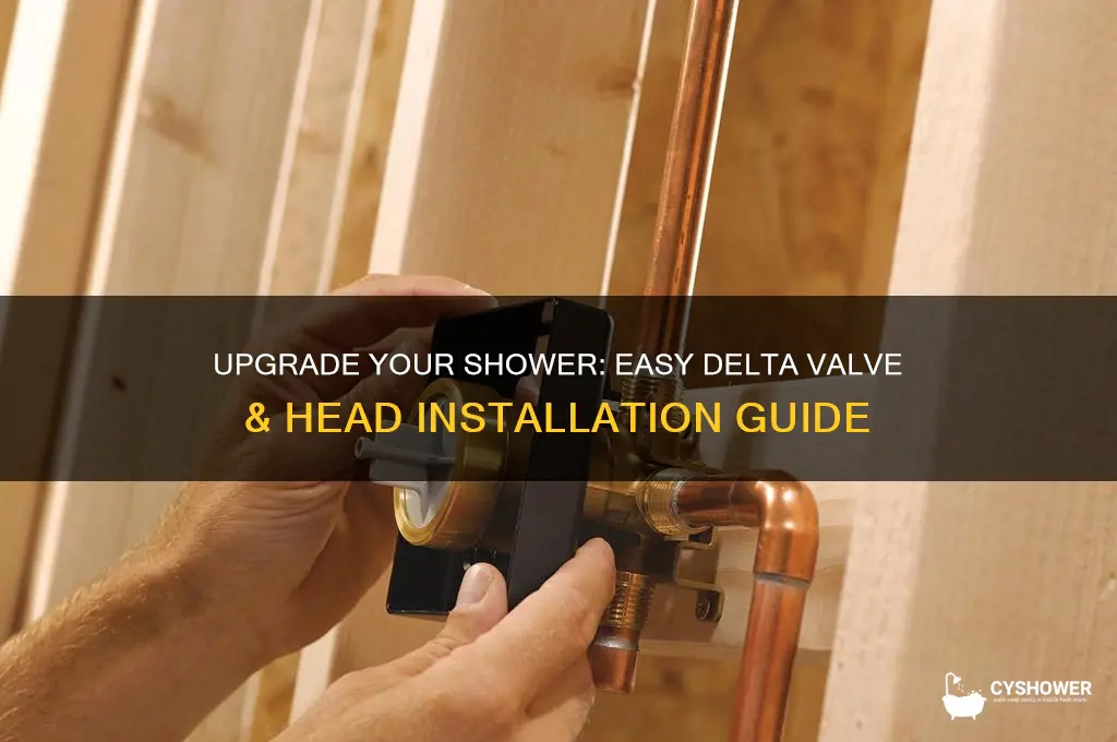 how to install delta shower valve and head existing shower