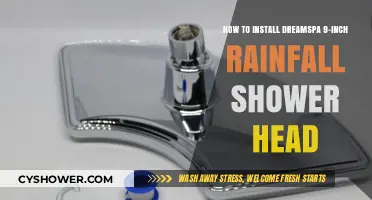 Easy DreamSpa 9-Inch Rainfall Shower Head Installation Guide