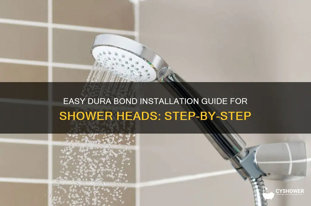 how to install dura bond around shower head