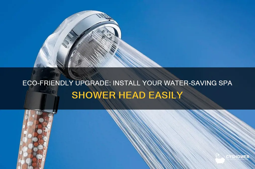 how to install eco water spa shower head