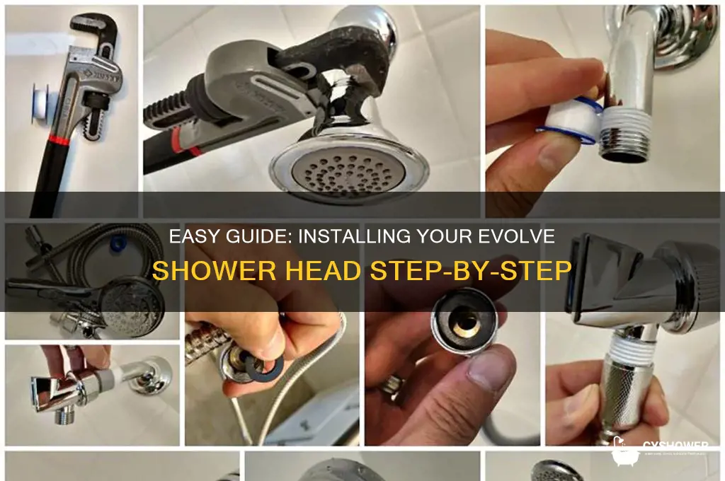 how to install evolve shower head