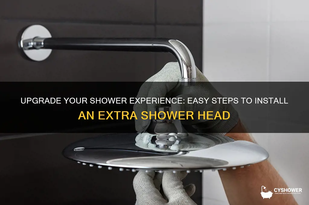 how to install extra shower head