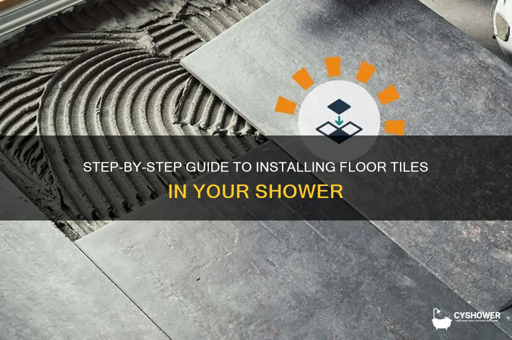 how to install floor tiles in a shower