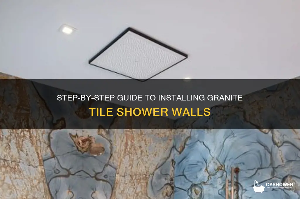how to install granite tile shower walls