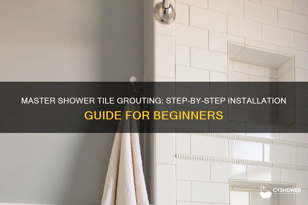 how to install grout on shower tile