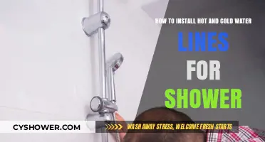 Step-by-Step Guide: Installing Hot and Cold Water Lines for Your Shower