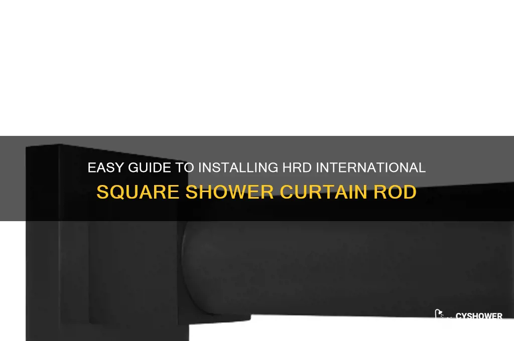 how to install hrd international square shower curtain rod