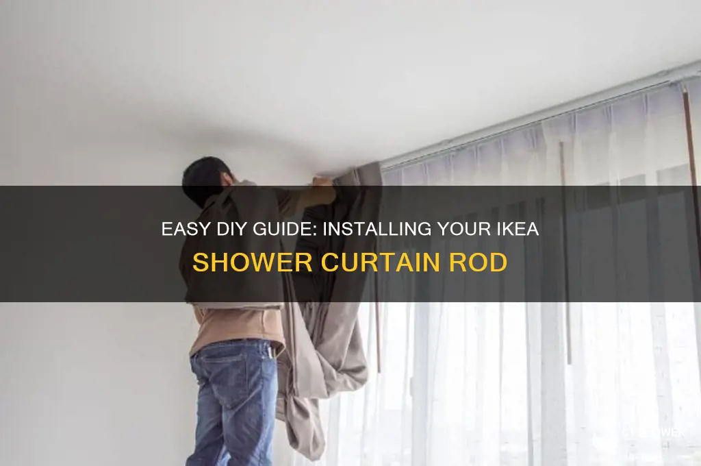 how to install ikea shower curtain rod