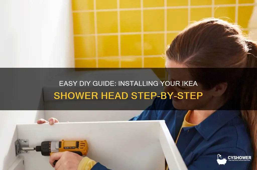 how to install ikea shower head
