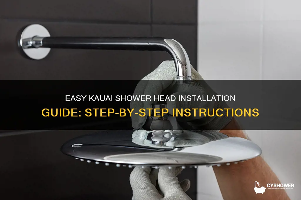 how to install kauai shower head