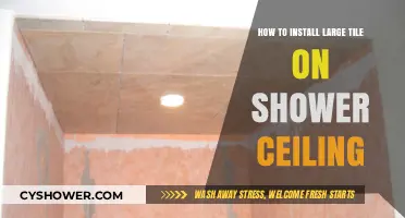 Mastering Shower Ceiling Tile Installation: Large Tile Tips and Tricks