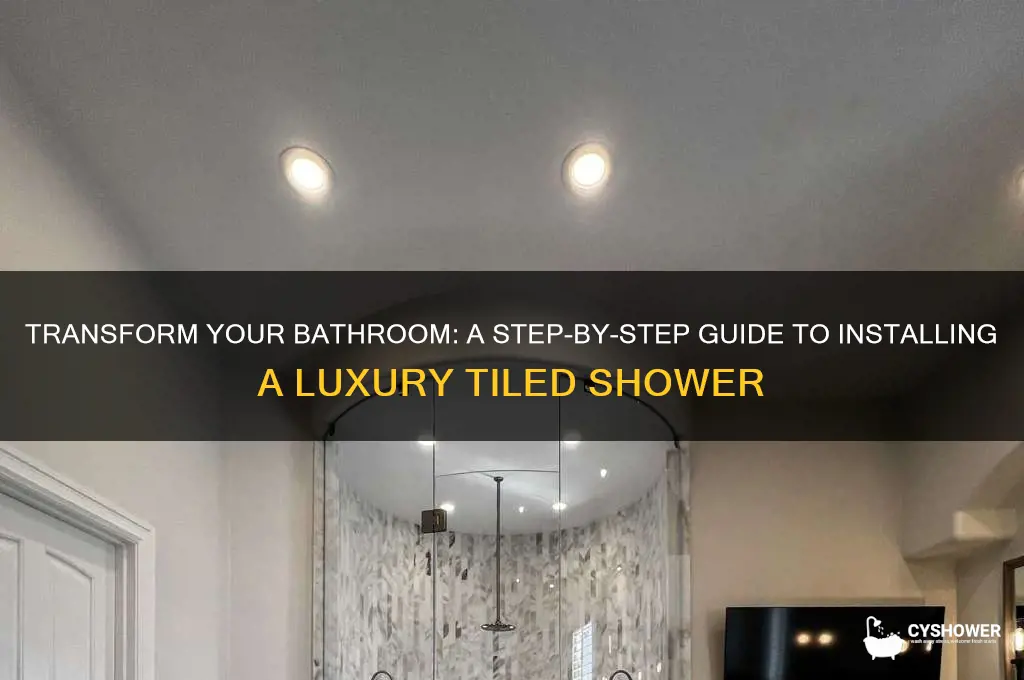 how to install luxury tiled shower