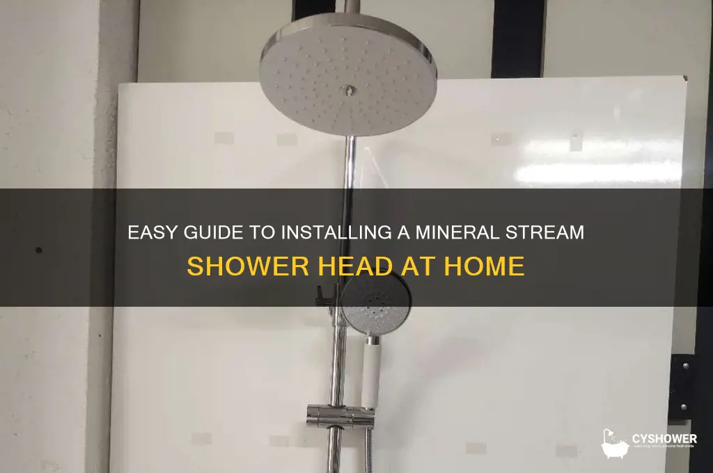 how to install mineral stream shower head