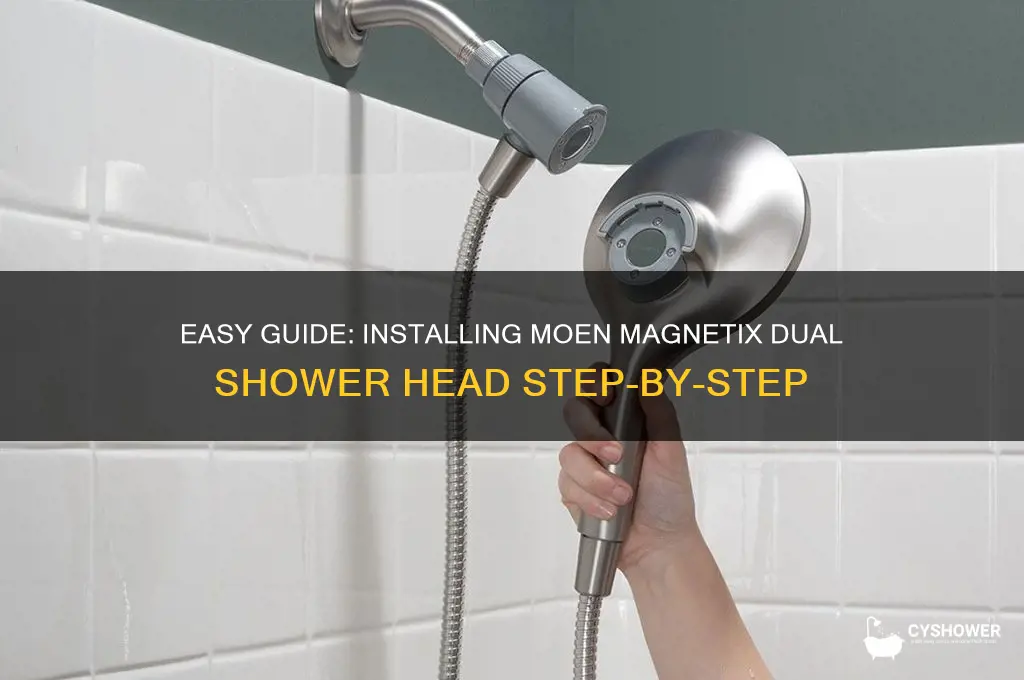 how to install moen magnetix dual shower head