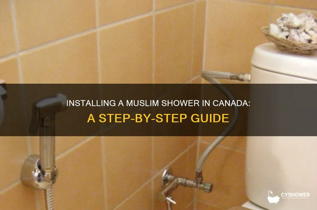 how to install muslim shower in canada