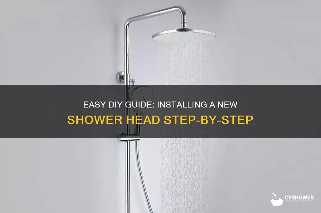 how to install new shower head