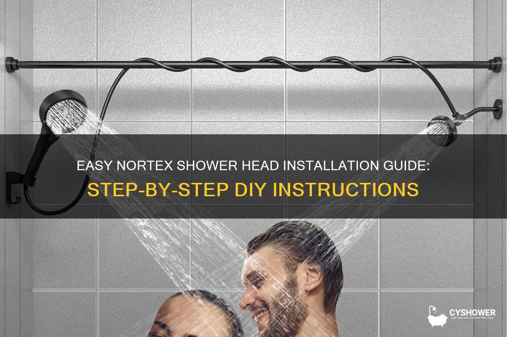 how to install nortex shower head