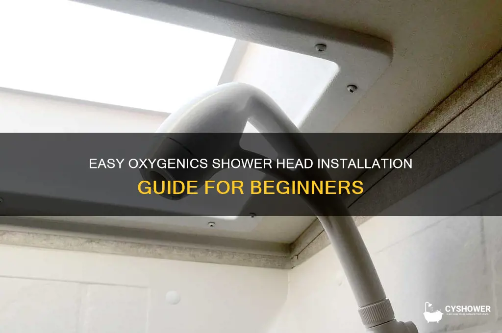 how to install oxygenics shower head