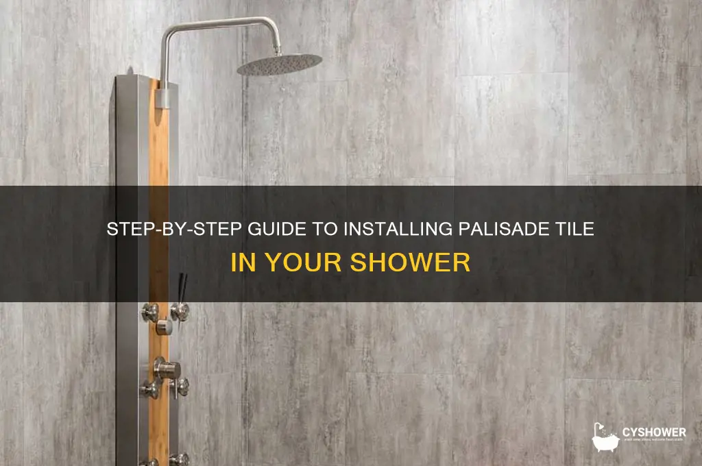 how to install palisade tile in shower