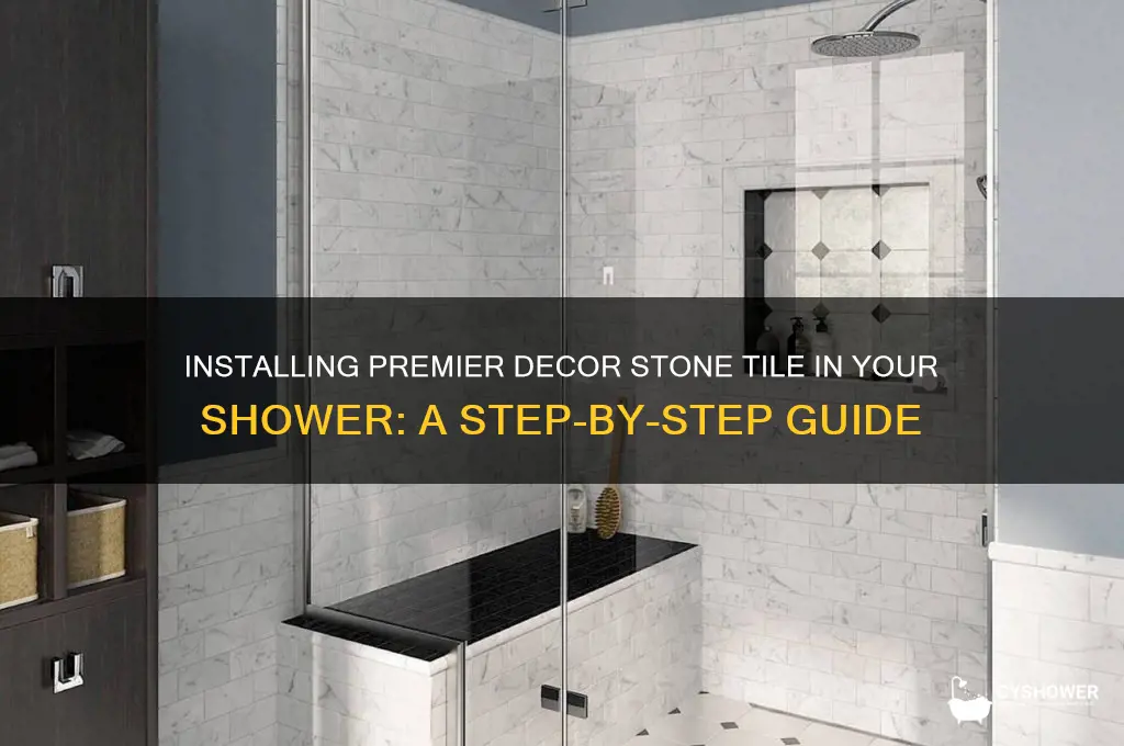 how to install premier decor stone tile in a shower