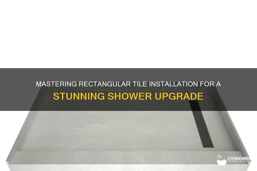 how to install rectangular tile in shower