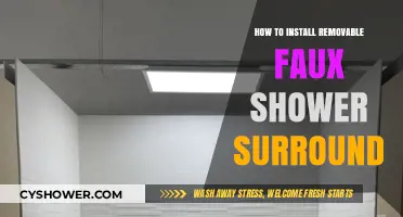 Easy DIY Removable Faux Shower Surround Installation Guide for Beginners