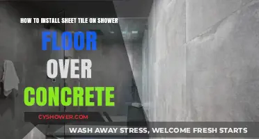 Installing Sheet Tile on Shower Floor Over Concrete: A Step-by-Step Guide