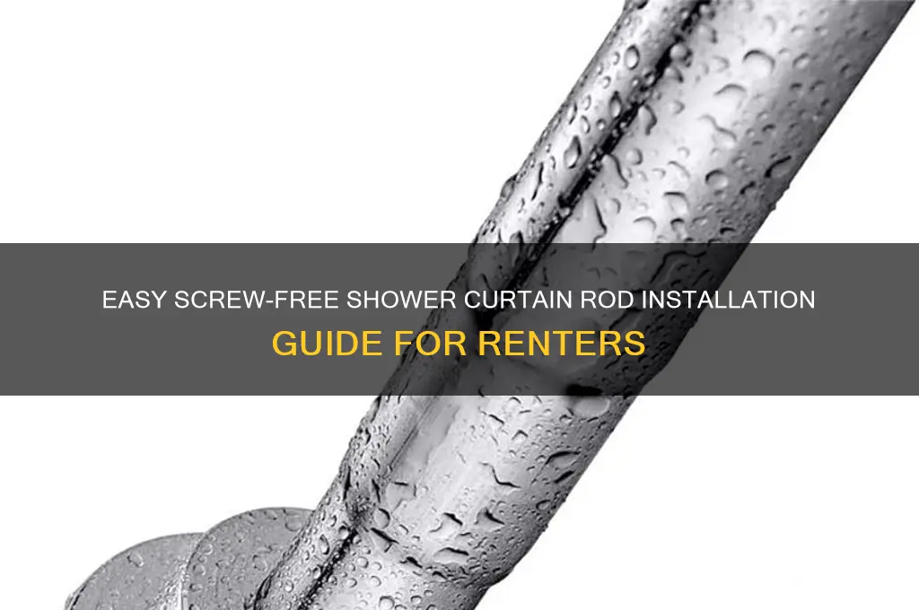 how to install shower curtain rod without screws