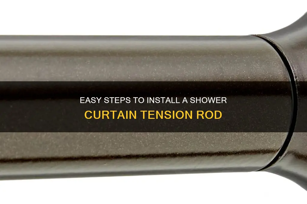 how to install shower curtain tension rod