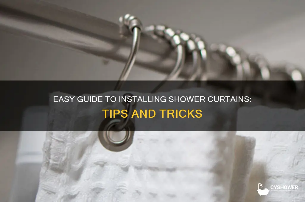 how to install shower curtains