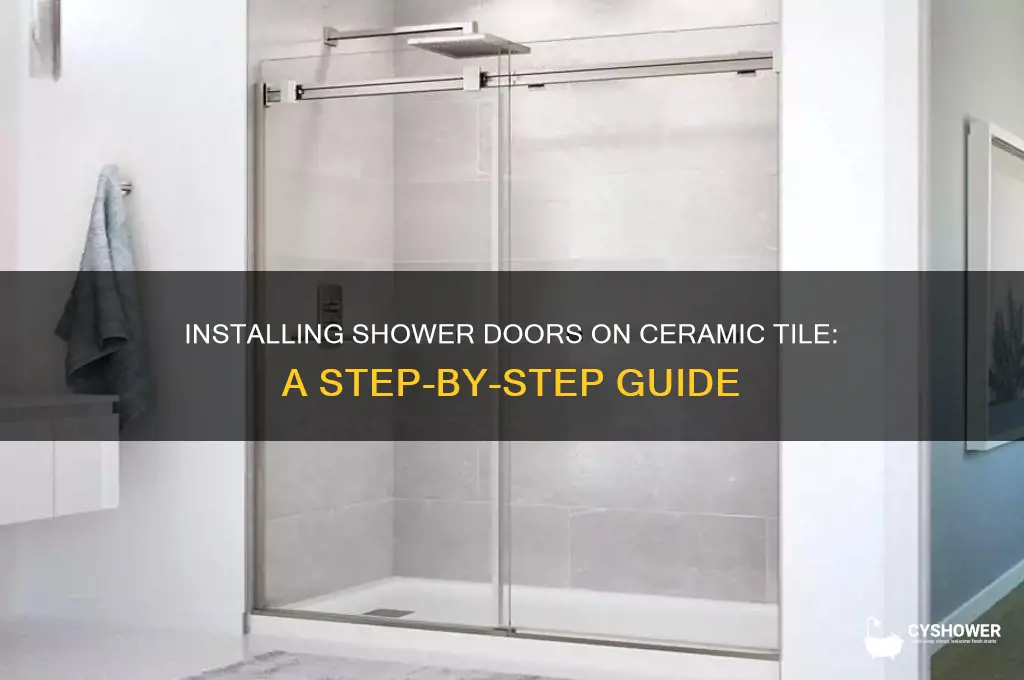 how to install shower doors on ceramic tile