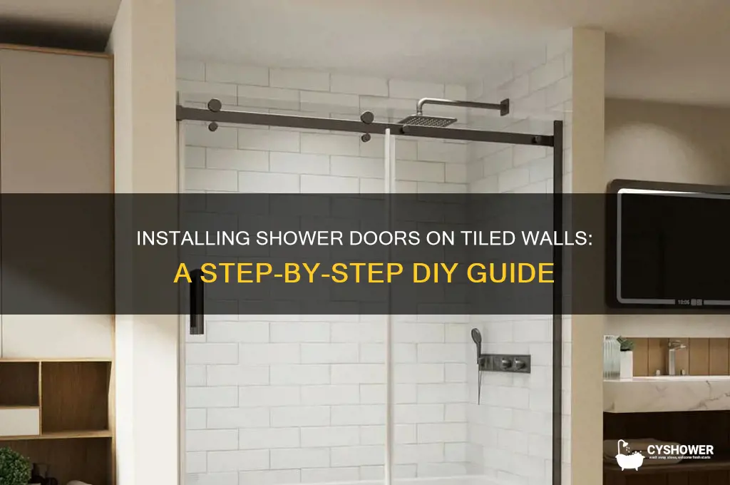 how to install shower doors with tile walls