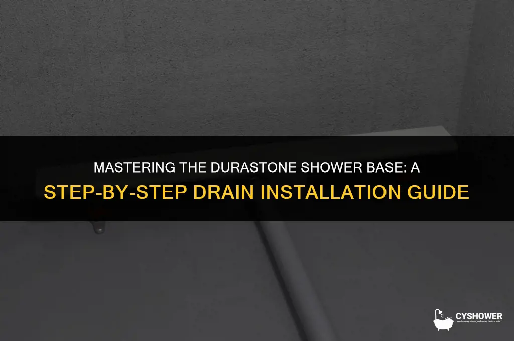 how to install shower drain in durastone shower base