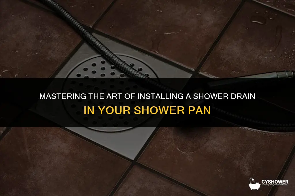 how to install shower drain in shower pan