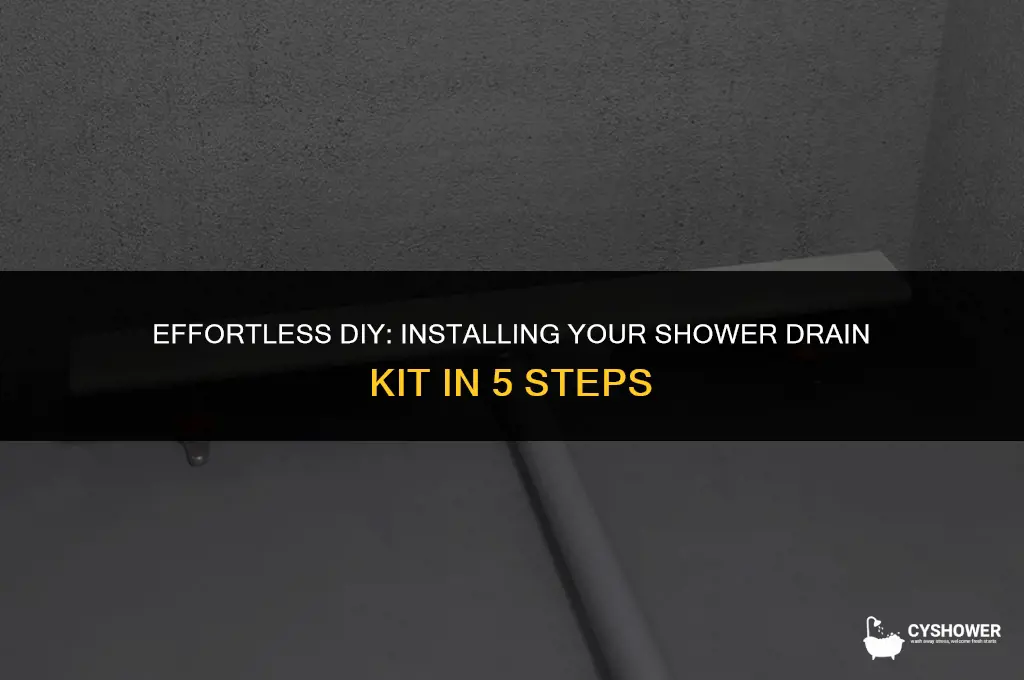how to install shower drain kit