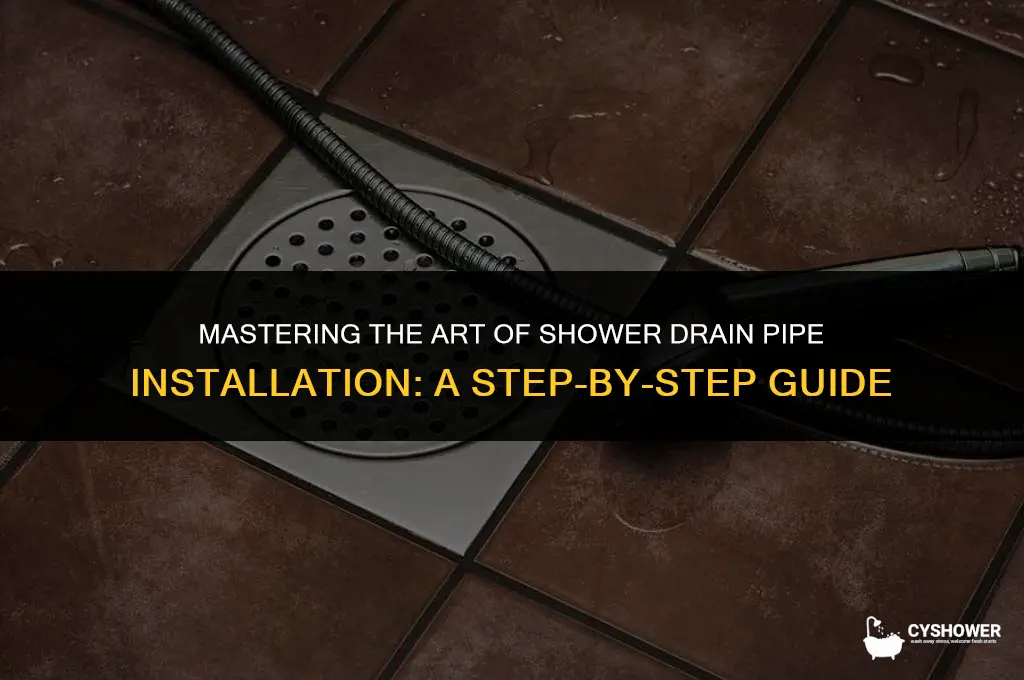how to install shower drain pipes