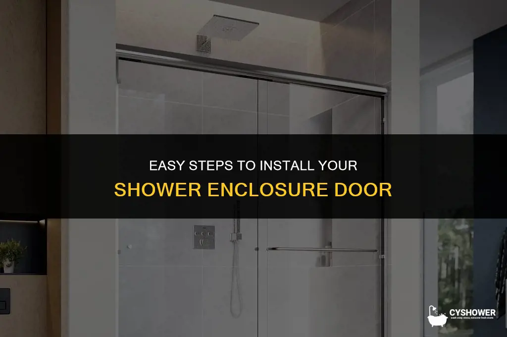 how to install shower enclosure door