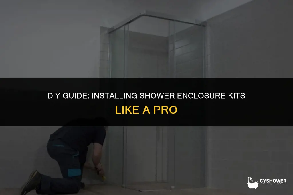 how to install shower enclosure kits